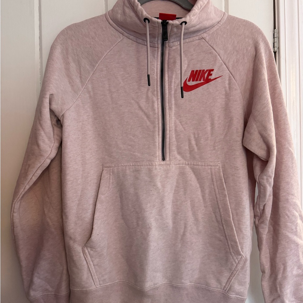 Nike Women’s Light Pink Zip-Up Sweater
